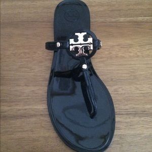 Tory Burch Black Patent Sandals (new)